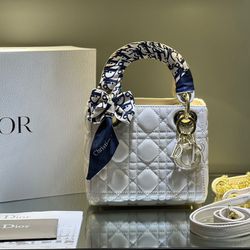 lady dior bag mini white