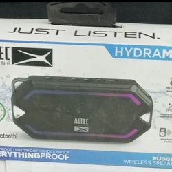 Altec Lansing HydraMini Wireless Bluetooth Speaker-Waterproof Black New