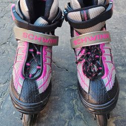 Used Schwinn ADJUSTABLE 5-8 Adjustable Inline Skates - Rec and Fitness