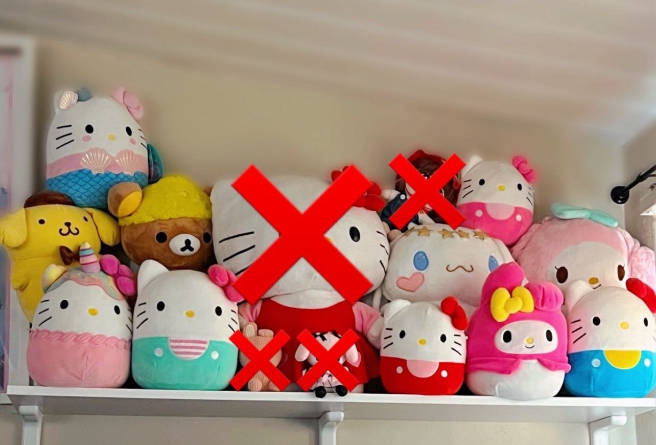 Sanrio Variety Of Plushies Lot
