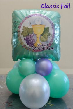 Classic Balloon Tabletop Stack With Foil