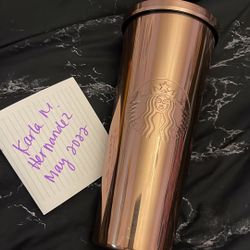Starbucks Venti Rose gold Stainless Steel