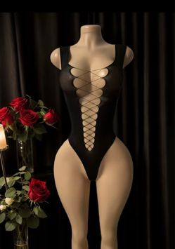 Fishnet lingerie bodysuit