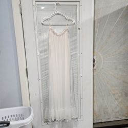 Vintage Tosca Of California Long White Sheer Nightgown 