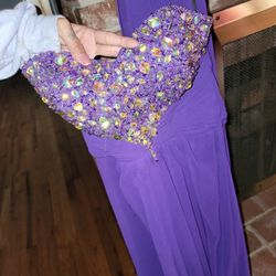 Long Purple Dress