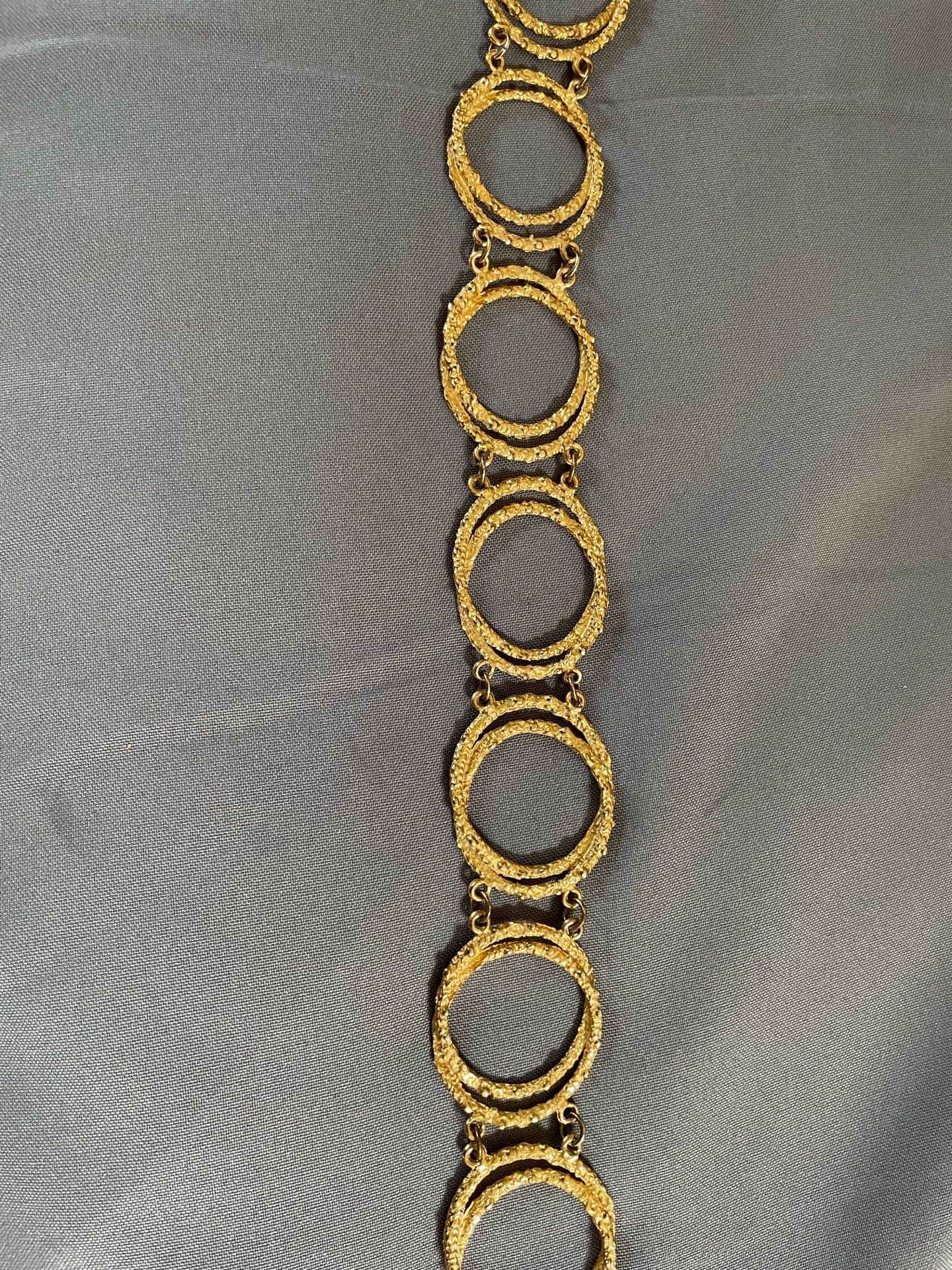 Vintage Gold plated loop chain belt