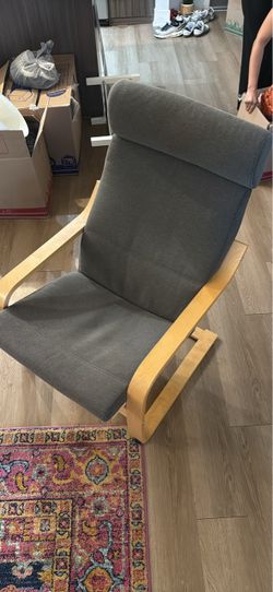 IKEA POÄNG Armchair Gray Cushion