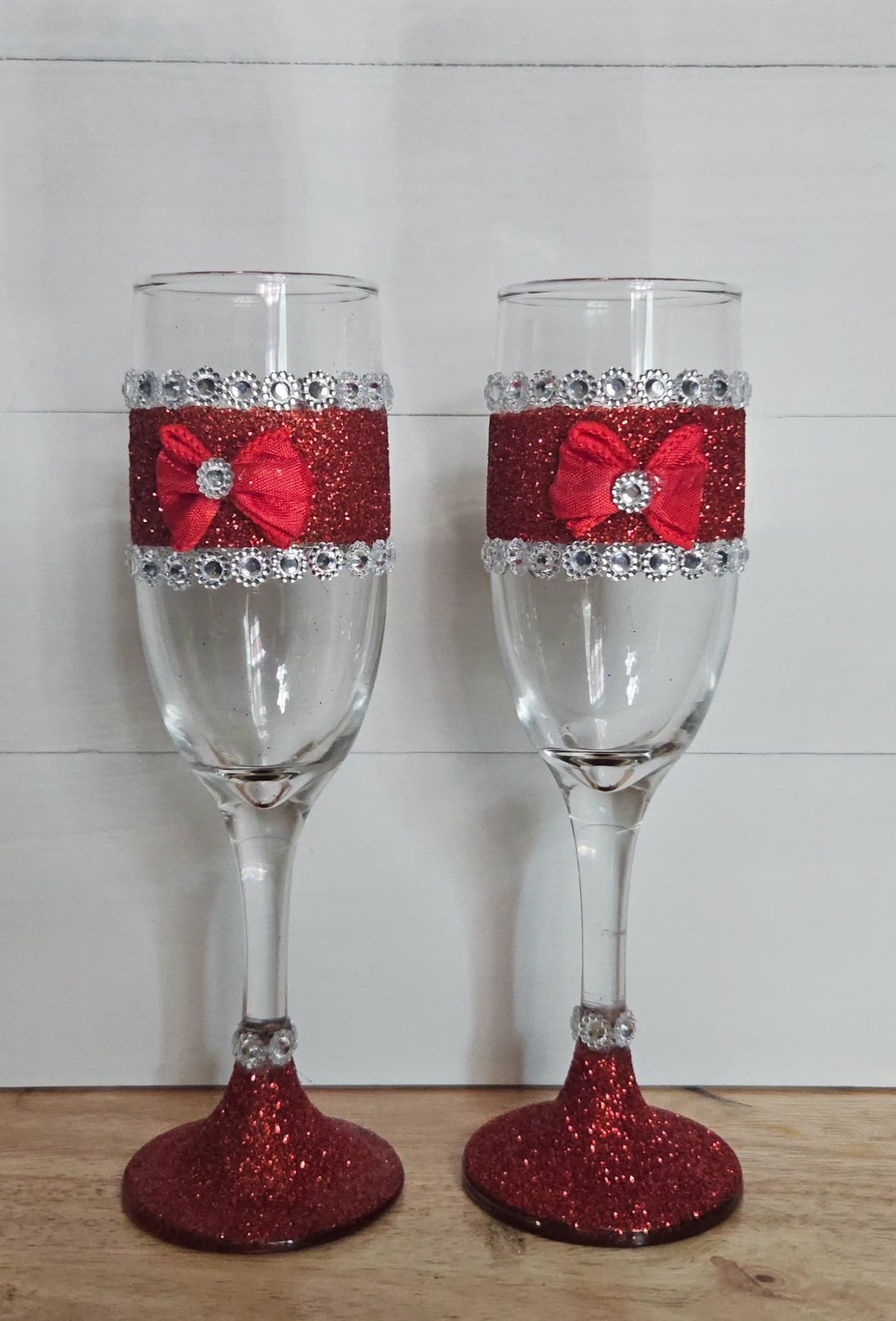 Red Shimmer Glasses