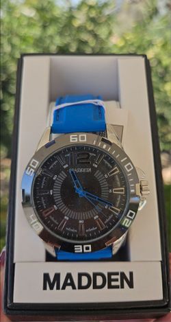 Madden Analog Watch Blue Strap