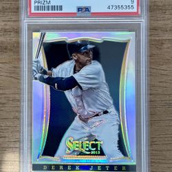 2013 Panini Select DEREK JETER Prizm Holo #5 PSA 9 New York Yankees Low Pop