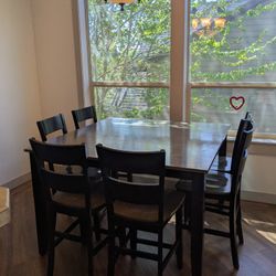 Counter Height Dining Table With 6 Chairs 