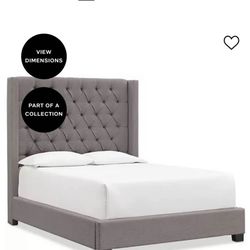 Tall upholster bed frame beautiful SMOKE FREE !