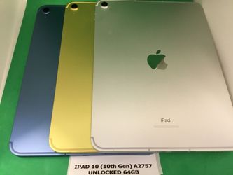 Apple iPad 10th Gen Unlocked 64GB
