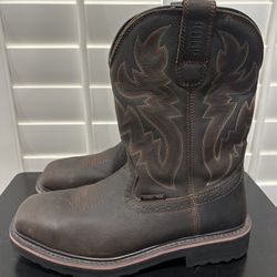 New EVER BOOTS Men’s Western Rancher Square Steel Toe Boots (Men’s Size 11) - $65