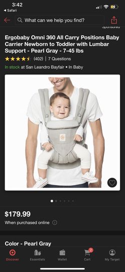 New Ergobaby Omni 360 Baby Carrier