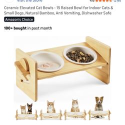 Elevated Pet Bowls For Cats & Dogs