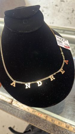 10k gold Andrea Cuban necklace