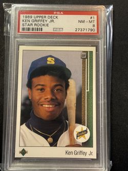 1989 Upper Deck Ken Griffey Jr PSA 8 Rookie RC