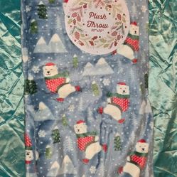 Christmas Plush Throw Blanket