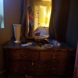 Antique dresser with mirror