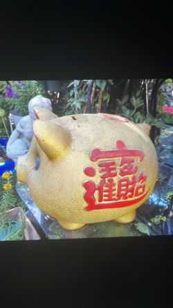 Golden  Piggy Bank (big)