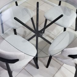 modern dining set 4 chairs 