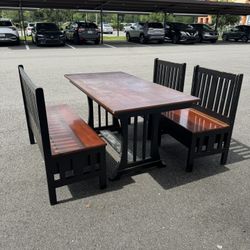 Wood Dining Table Rectangular Home Furniture for 6 People