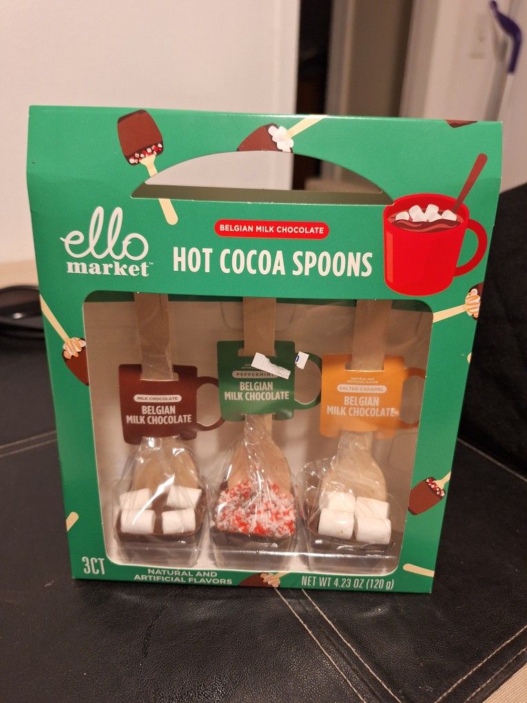 Ello Market Belgian Milk Chocolate Hot Cocoa Spoons