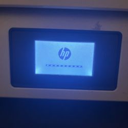 White HP OfficeJet Printer 