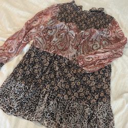 Zara Mixed Print Dress – Size XXL