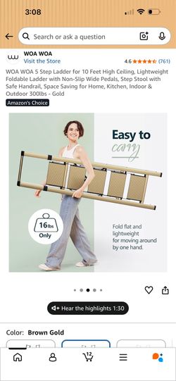 5 step golden step ladder