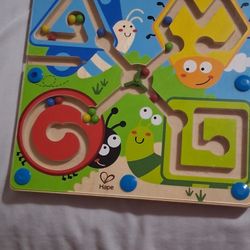 Hape Wooden Magnetic Maze Toy | Toddler Learning Puzzle | Educational Toy