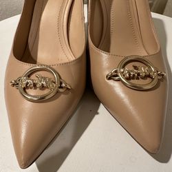 Coach Audrey 90 Womens Heels Size 9,5B Beechwood Color 