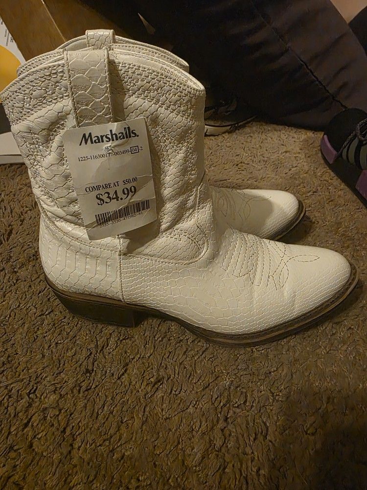 White Cowboy Boots