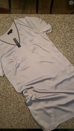 Women's Limited silver Holiday Shift Dress sz 8