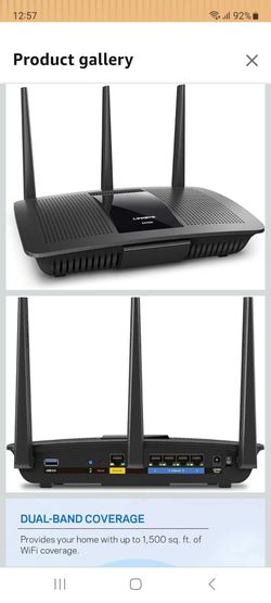 Linksys EA7300 Max-Stream: AC1750 Dual-Band Wi-Fi Router, Gigabit Ethernet Ports, 1,500 square-foot Range, 10 Devices, MU-MIMO (Black)