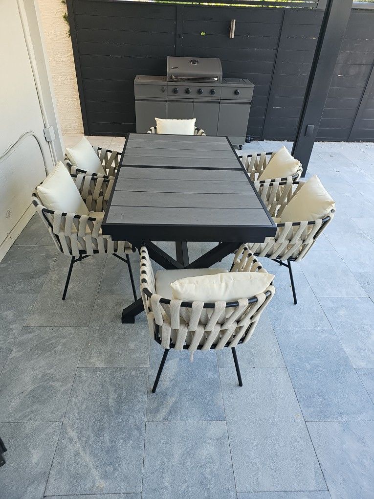 6 Chairs And Table Is Expendable