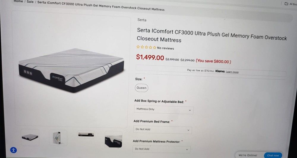 Serta matress i comfort