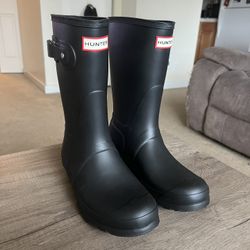 Hunter Short Rain Boots, US 8