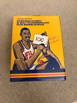 Stephen Curry & Wilt Chamberlain Limited Edition Duo Bobblehead