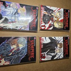 Vampire Knight Vol 1-4 Manga English