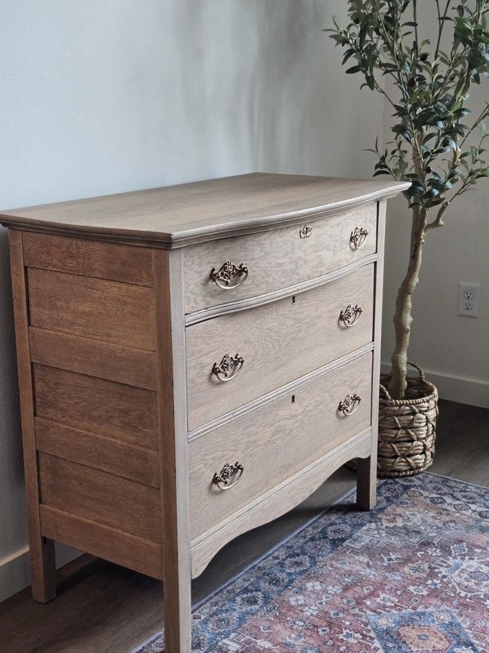 Restored Tiger Oak Antique Dresser