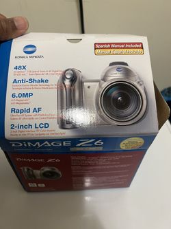 Konica Minolta Dimage Z6 6 Megapixel Digital Camera With Accessories & Box