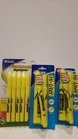 3 packs of highlighters