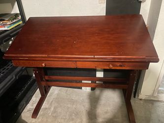 Wood Drafting Table / desk with Drawers