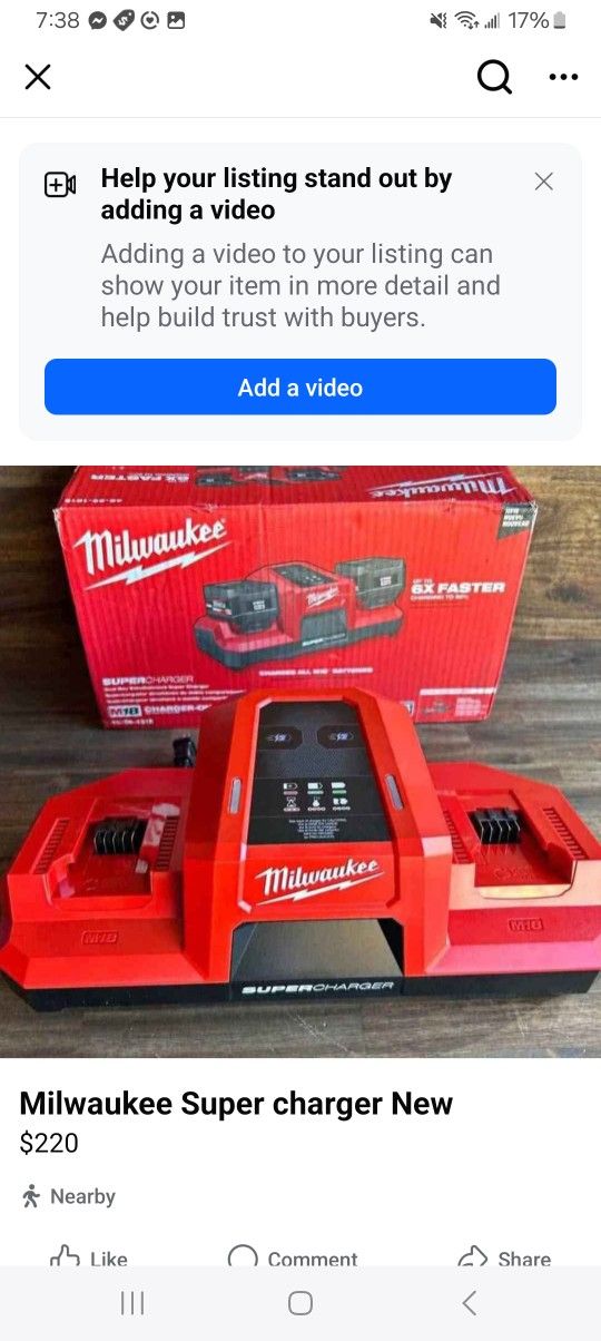 Milwaukee SIMULTANEOUS CHARGER NEW