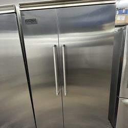 Built In Viking Professional Side By Side 48” Refrigerator 
