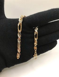 14k TRI ITALIAN MILANO BRACELET