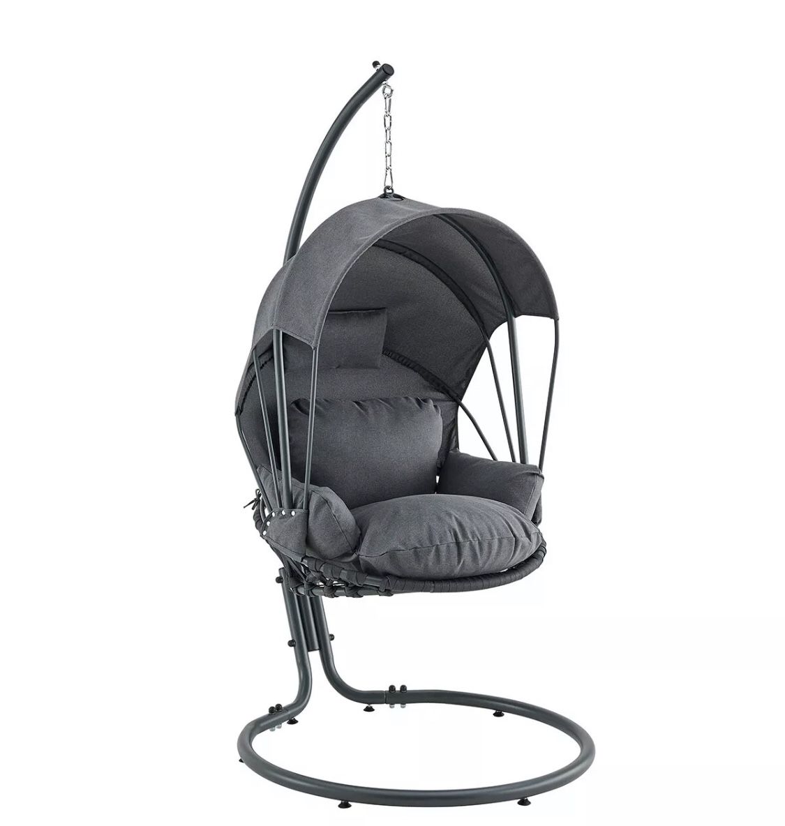 ❤️ BRAND NEW XL HANGING CHAIR SWING LOUNGE DEEP SEAT CANOPY WITH STAND GREY