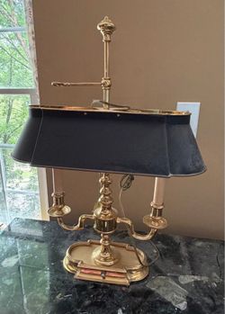 Lamp, solid brass